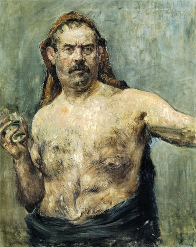 Autoritratto con bicchiere da Lovis Corinth